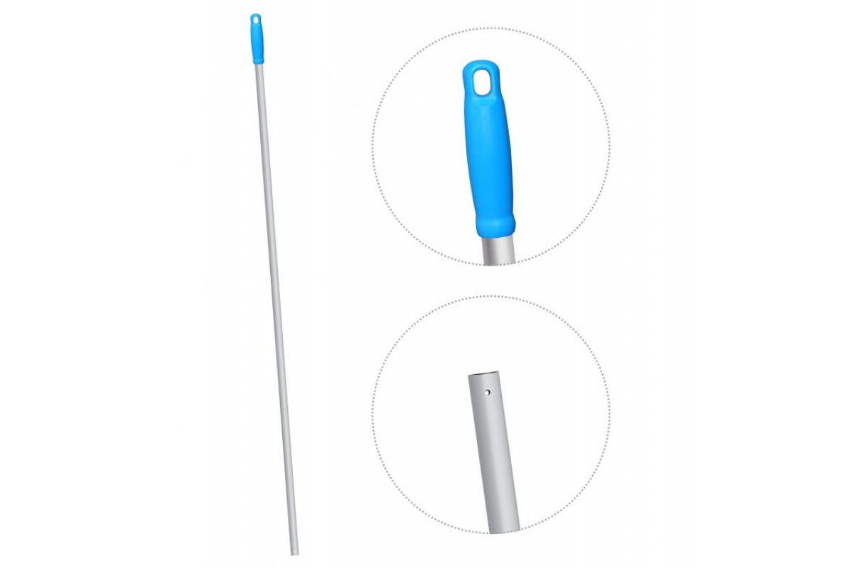 Ручка для держателя мопов, 140см, d=23,5мм, аллюм. синий